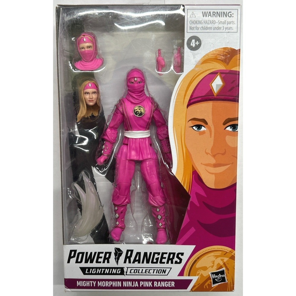 Power Rangers Lightning Collection Ninja Pink Ranger F5428 90s Retro‎ Box Wear